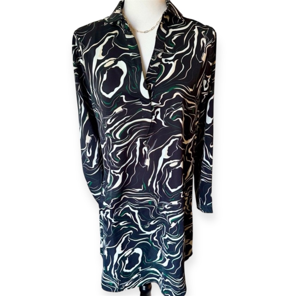 ✨ Stunning Stella Morgan | Women’s Swirl Print Tunic Marble Print Dress|Size 8 ✨
